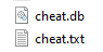 CHeat DB and TXT File